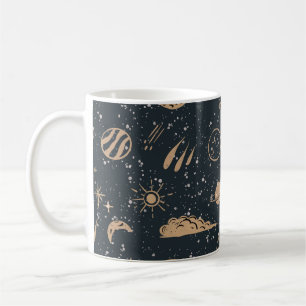 Mug Motif céleste de l'espace vintage