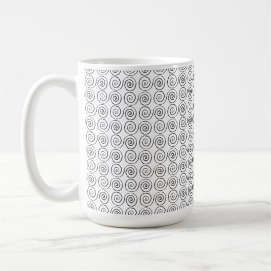 Mug Motif celtique à double spirale (Gauche)