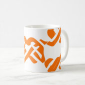 Mug 🟡 Motif Celtique Marigold Jaune Élégant (Devant droit)