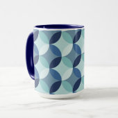 Mug Motif Cercle bleu (Devant gauche)