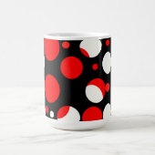 Mug Motif Cercles Rouges Noirs et Blancs (Centre)