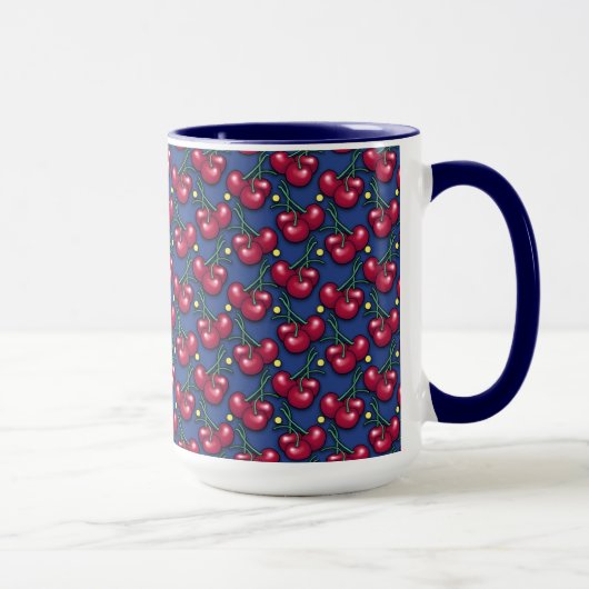 Mug Motif cerise (Droite)