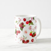 Mug Motif cerise 1 (Devant droit)