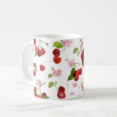 Mug Motif cerise 1 (Devant gauche)