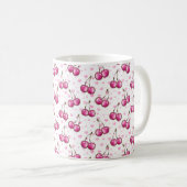 Mug Motif cerises (Devant droit)