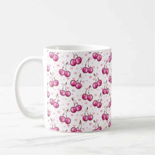 Mug Motif cerises (Gauche)