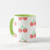 Mug Motif Cerises Roses (Devant gauche)