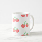 Mug Motif Cerises Roses (Devant droit)