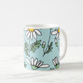 Mug Motif Chamomile tiré à la main (Devant droit)