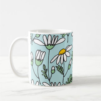 Mug Motif Chamomile tiré à la main