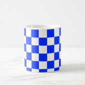 Mug Motif chèque À damiers blanc bleu (Centre)