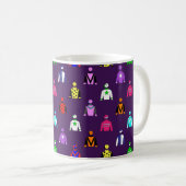Mug Motif Cheval Jockey Soie (Devant droit)
