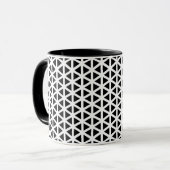 Mug Motif Chevron noir et blanc (Devant gauche)