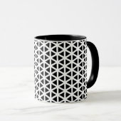 Mug Motif Chevron noir et blanc (Devant droit)
