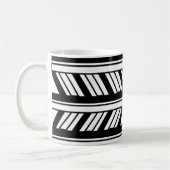 Mug Motif Chevron noir et blanc (Gauche)