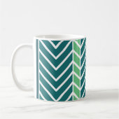 Mug Motif Chevron Sarcelle (Gauche)
