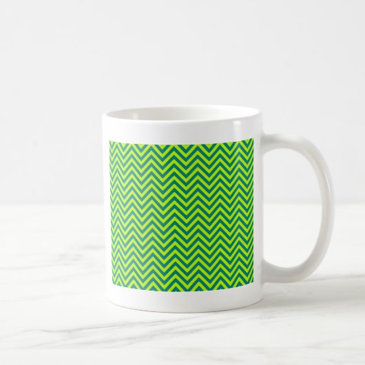 Mug Motif Chevron turquoise et Lime Green (Droite)