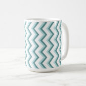 Mug Motif Chevron ZigZag dans Mint Green (Devant droit)
