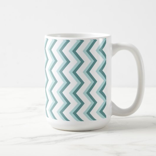 Mug Motif Chevron ZigZag dans Mint Green (Droite)