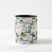 Mug Motif chien mignon Doodle (Centre)
