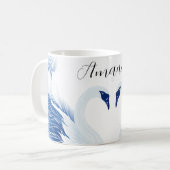 Mug Motif chinois des ailes cygne (Devant gauche)