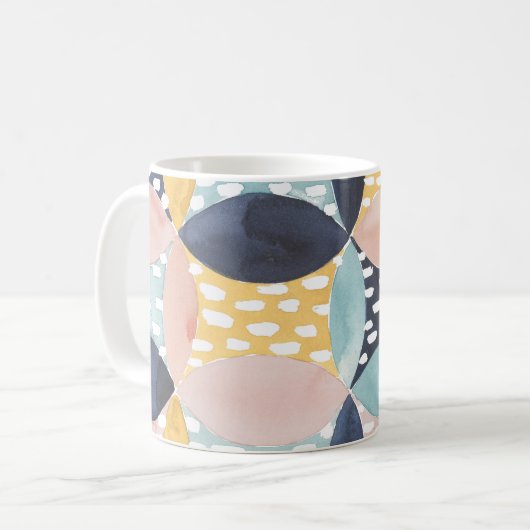 Mug Motif circulaire Abstrait (Devant gauche)