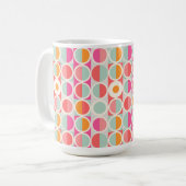 Mug Motif circulaire rose chaud (Devant gauche)