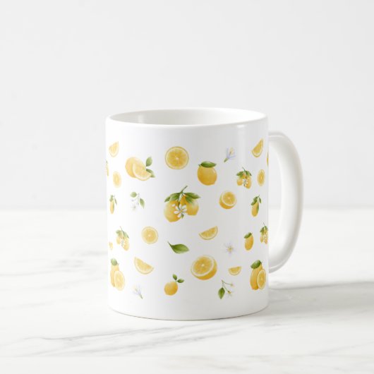 Mug Motif citron (Devant droit)
