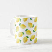 Mug Motif citron aquarelle (Devant gauche)