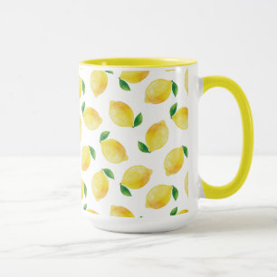 Mug Motif citron aquarelle