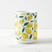 Mug Motif citron jaune aquarelle (Centre)