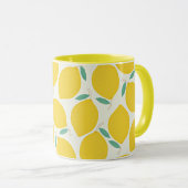 Mug Motif citron jaune citron (Devant droit)