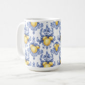 Mug Motif Citron Méditerranéen (Devant gauche)