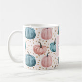 Mug Motif Citrouille aquarelle avec nom (Gauche)