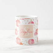 Mug Motif Citrouille aquarelle avec nom (Centre)