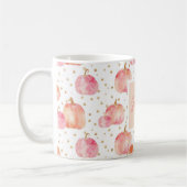 Mug Motif Citrouille aquarelle avec nom (Gauche)