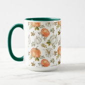 Mug Motif Citrouille d'aquarelle d'automne (Gauche)