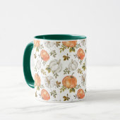 Mug Motif Citrouille d'aquarelle d'automne (Devant gauche)