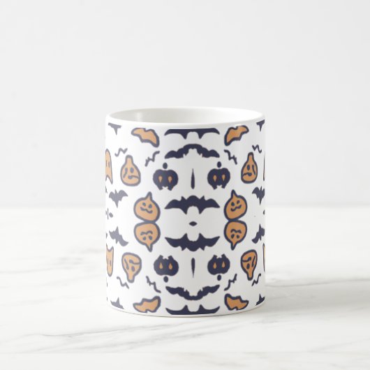 Mug Motif Citrouille d'Halloween effrayant (Centre)