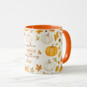 Mug Motif Citrouille mignon | Thanksgiving (Devant droit)