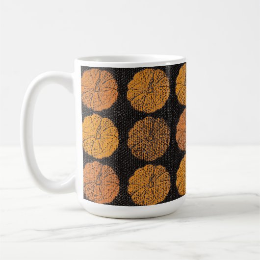 Mug Motif citrouille Orange (Gauche)