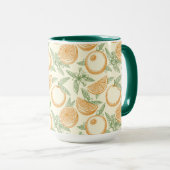 Mug Motif classique aux fruits orange (Devant droit)