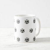 Mug Motif classique de balle de football (Devant droit)