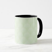 Mug Motif classique de feuillage dans le blanc et le (Devant droit)
