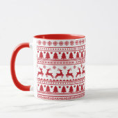 Mug Motif classique scandinave de Noël (Gauche)