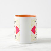 Mug Motif coeurs mignons (Centre)
