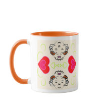 Motif coeurs mignons