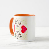 Mug Motif coeurs mignons (Devant gauche)