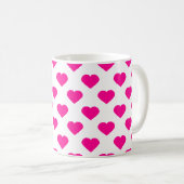 Mug Motif Coeurs roses (Devant droit)
