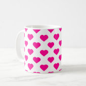 Mug Motif Coeurs roses (Devant gauche)